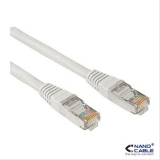 Cable Red Latiguillo Rj45 Cat.5e Utp Awg24,1m Gris Nanocable