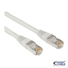 Cable Red Latiguillo Rj45 Cat.5e Utp Awg24,3m Gris Nanocable