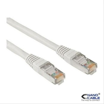 Cable Red Latiguillo Rj45 Cat.5e Utp Awg24,5m Gris Nanocable