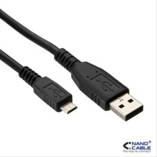 Cable Usb 2.0 A/m-micro Usb B/m 0.8m Negro Nanocable