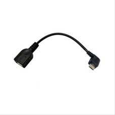 Cable Usb 2.0 Otg Acodado Micro B/m-a/h 0.15m Negro Nanocable