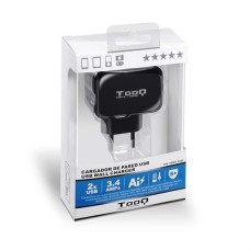 Cargador De Pared 2xusb Tooq Tqwc-1s02 Negro