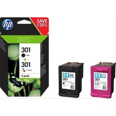 Cartucho Tinta Hp 301 Negro+color Para Ch393b/cx015b/a9j40b/a9t88b/b0n12b/ch382b/cr236b