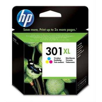 Cartucho Tinta Hp 301xl Color Para Ch340b/cx015b/a9j40b/b0n13b/cq198b/cq200b/d4h21b