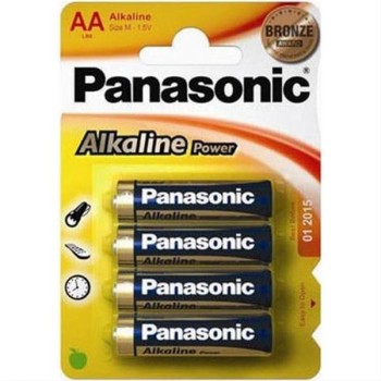 Pila Panasonic Lr06 Aa Alkaline 4 Unidades