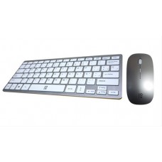 Teclado Y Raton Usb Primux C100 Slim Plata